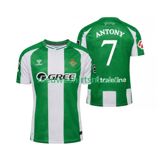 Real Betis Heren Shirt met Bedrukking Antony 7 Thuis 2025-2026 Korte Mouw