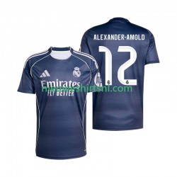 Real Madrid Heren Shirt met Bedrukking Alexander-Arnold 12 Uit 2025-2026 Korte Mouw
