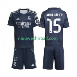 Real Madrid Kind Shirt met Bedrukking Arda Guler 15 Uit 2025-2026 Korte Mouw