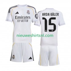 Real Madrid Kind Shirt met Bedrukking Arda Guler 15 Thuis 2025-2026 Korte Mouw