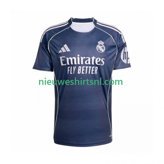 Real Madrid Heren Shirt met Bedrukking Uit 2025-2026 Korte Mouw