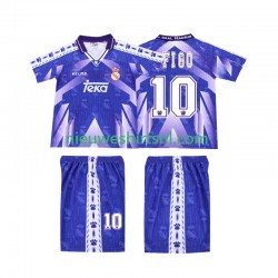 Real Madrid Kind Shirt met Bedrukking FIGO 10 1996-1997 Retro Uit Korte Mouw