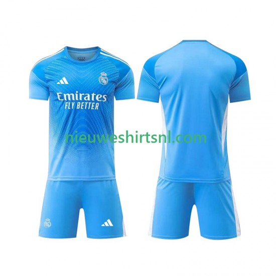 Real Madrid Kind Shirt met Bedrukking Doelman Thuis 2025-2026 Korte Mouw