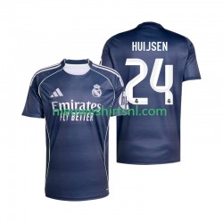 Real Madrid Heren Shirt met Bedrukking Huijsen 24 Uit 2025-2026 Korte Mouw