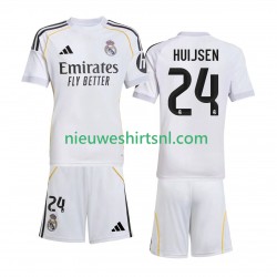 Real Madrid Kind Shirt met Bedrukking Huijsen 24 Thuis 2025-2026 Korte Mouw