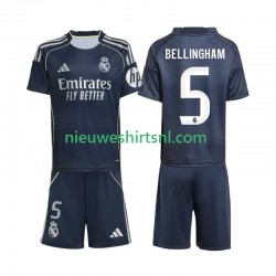 Real Madrid Kind Shirt met Bedrukking Jude Bellingham 5 Uit 2025-2026 Korte Mouw