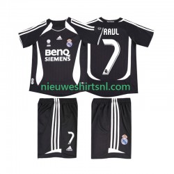 Real Madrid Kind Shirt met Bedrukking RAUL 7 2007 Retro Uit 2006 Korte Mouw