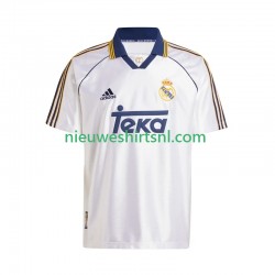 Real Madrid Heren Shirt met Bedrukking -2000 Retro Thuis 1999 Korte Mouw