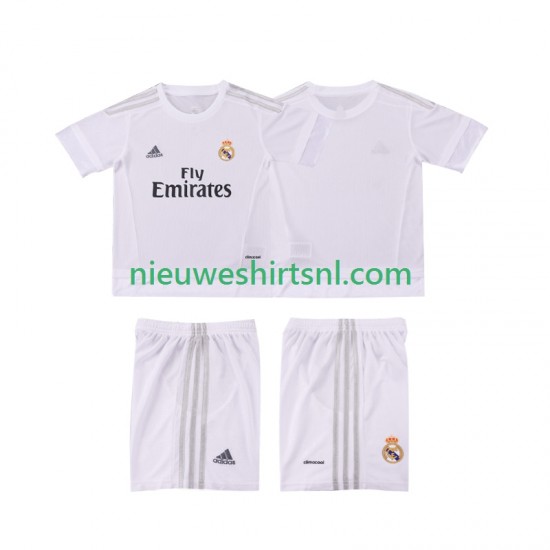 Real Madrid Kind Shirt met Bedrukking 2015 2016 Retro Thuis Korte Mouw