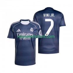 Real Madrid Heren Shirt met Bedrukking Vinicius Junior 7 Uit 2025-2026 Korte Mouw