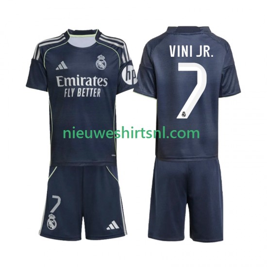 Real Madrid Kind Shirt met Bedrukking Vinicius Junior 7 Uit 2025-2026 Korte Mouw