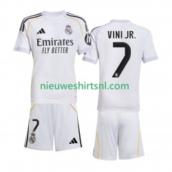 Real Madrid Kind Shirt met Bedrukking Vinicius Junior 7 Thuis 2025-2026 Korte Mouw