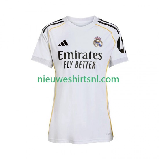 Real Madrid Dames Shirt met Bedrukking Thuis 2025-2026 Korte Mouw
