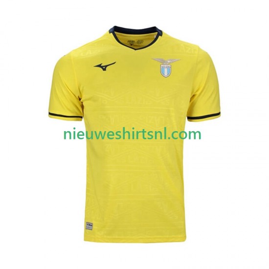 SS Lazio Heren Shirt met Bedrukking Uit 2024-2025 Korte Mouw
