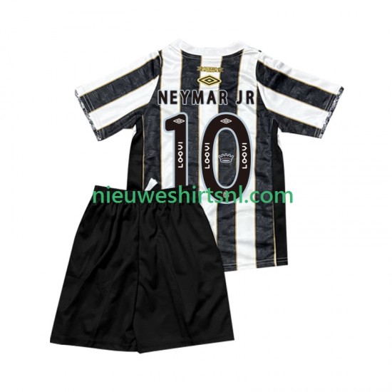 Santos FC Kind Shirt met Bedrukking Neymar JR 10 Uit 2025-2026 Korte Mouw