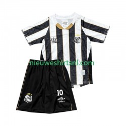 Santos FC Kind Shirt met Bedrukking Neymar JR 10 Uit 2025-2026 Korte Mouw