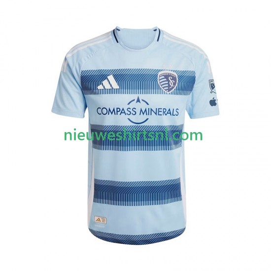 Sporting Kansas City Heren Shirt met Bedrukking Thuis 2025-2026 Korte Mouw