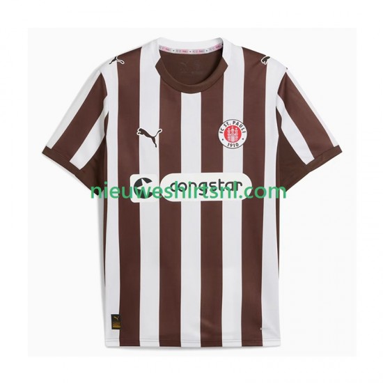 Heren Shirt met Bedrukking St. Pauli Thuis 2025-2026 Korte Mouw