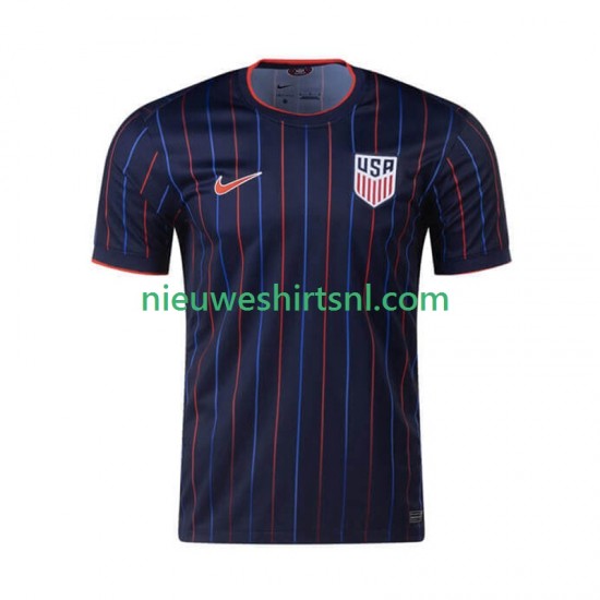 USA Heren Shirt met Bedrukking Uit 2025 Korte Mouw
