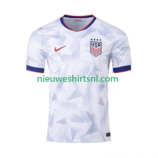 USA Heren Shirt met Bedrukking Thuis 2025 Korte Mouw