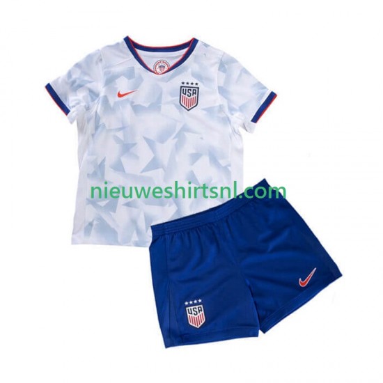 USA Kind Shirt met Bedrukking Thuis 2025 Korte Mouw