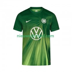 VfL Wolfsburg Heren Shirt met Bedrukking Thuis 2025-2026 Korte Mouw