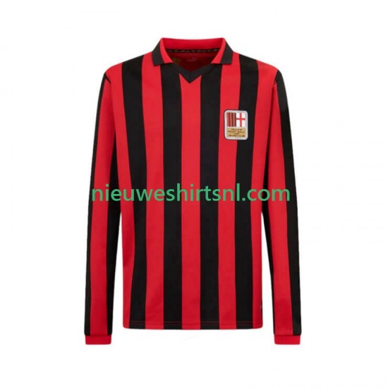 AC Milan Heren Shirt met Bedrukking 125th Anniversary Thuis 2024-2025 Lange Mouw