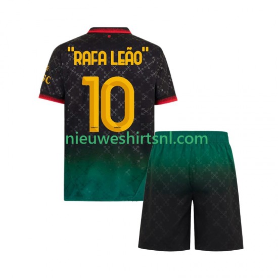 AC Milan Kind Shirt met Bedrukking RAFA LEAO 10 Vierde 2024-2025 Korte Mouw