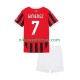 AC Milan Kind Shirt met Bedrukking Santiago Gimenez 7 Thuis 2024-2025 Korte Mouw