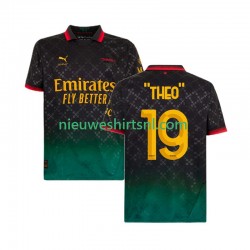 AC Milan Heren Shirt met Bedrukking THEO 19 Vierde 2024-2025 Korte Mouw