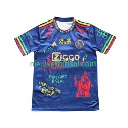 AFC Ajax Heren Shirt met Bedrukking Bob Marley Special Blue Thuis 2025 Korte Mouw