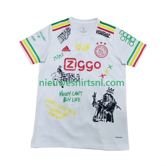 AFC Ajax Heren Shirt met Bedrukking Bob Marley Special Thuis 2025 Korte Mouw