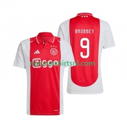 AFC Ajax Heren Shirt met Bedrukking Brian Brobbey 9 Thuis 2024-2025 Korte Mouw