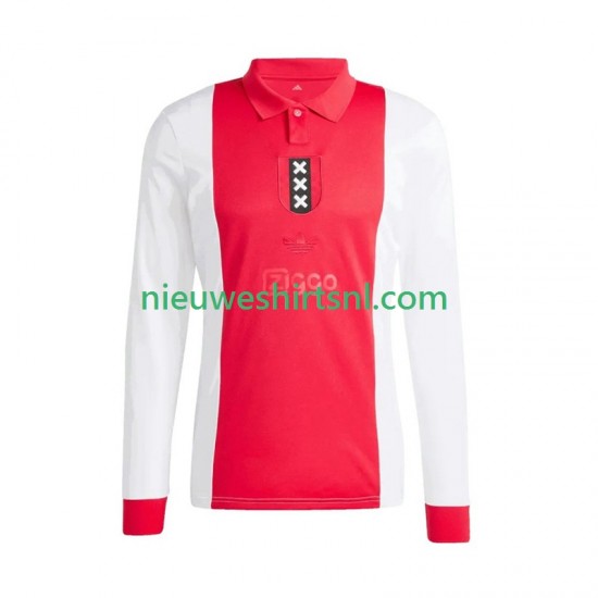 AFC Ajax Heren Shirt met Bedrukking Anniversary Thuis 2024-2025 Lange Mouw
