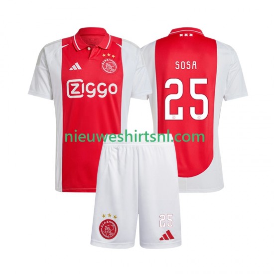 AFC Ajax Kind Shirt met Bedrukking Wout Weghorst 25 Thuis 2024-2025 Korte Mouw