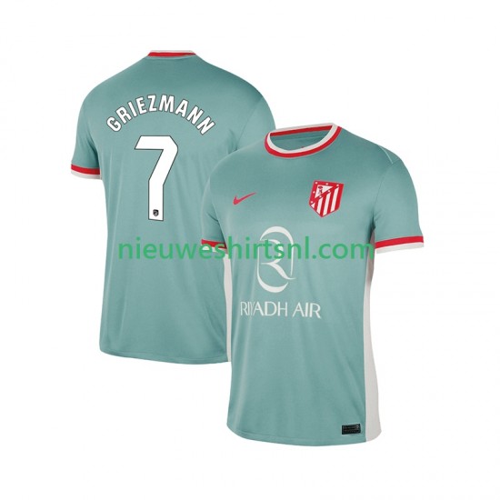Atlético Madrid Heren Shirt met Bedrukking Antoine Griezmann 7 Uit 2024-2025 Korte Mouw