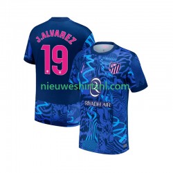 Atlético Madrid Heren Shirt met Bedrukking Julian Alvarez 19 Derde 2024-2025 Korte Mouw