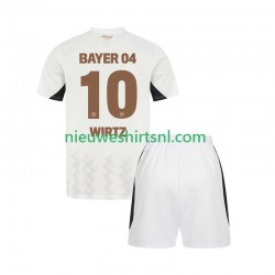 Bayer 04 Leverkusen Kind Shirt met Bedrukking Florian Wirtz 10 Uit 2024-2025 Korte Mouw