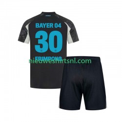 Bayer 04 Leverkusen Kind Shirt met Bedrukking Frimpong 30 Derde 2024-2025 Korte Mouw