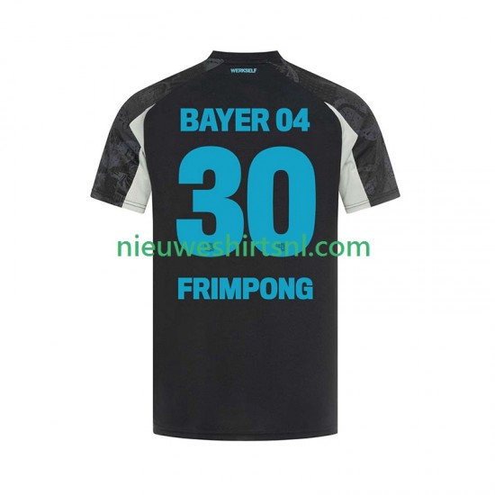 Bayer 04 Leverkusen Heren Shirt met Bedrukking Frimpong 30 Derde 2024-2025 Korte Mouw