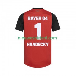Bayer 04 Leverkusen Heren Shirt met Bedrukking HRADECKY 1 Thuis 2024-2025 Korte Mouw