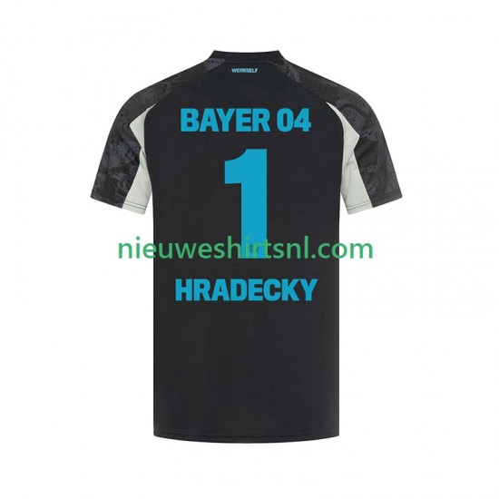 Bayer 04 Leverkusen Heren Shirt met Bedrukking HRADECKY 1 Derde 2024-2025 Korte Mouw