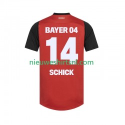 Bayer 04 Leverkusen Heren Shirt met Bedrukking Patrik Schick 14 Thuis 2024-2025 Korte Mouw