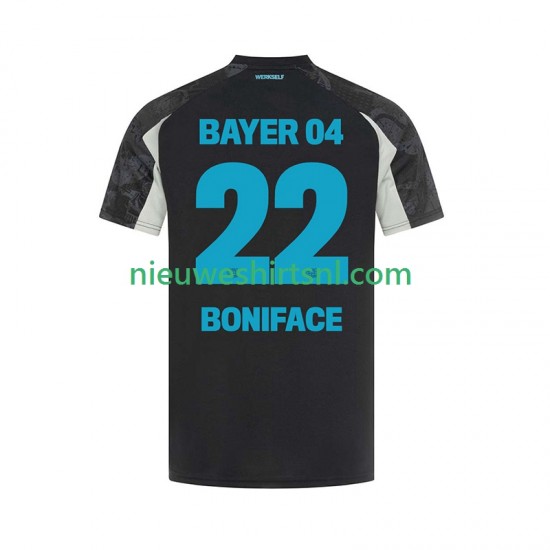 Bayer 04 Leverkusen Heren Shirt met Bedrukking Victor Boniface 22 Derde 2024-2025 Korte Mouw