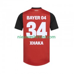Bayer 04 Leverkusen Heren Shirt met Bedrukking XHAKA 34 Thuis 2024-2025 Korte Mouw