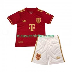 FC Bayern München Kind Shirt met Bedrukking 125th Anniversary Red Thuis 2024-2025 Korte Mouw