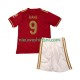 FC Bayern München Kind Shirt met Bedrukking Harry Kane 9 125th Anniversary Red Thuis 2024-2025 Korte Mouw