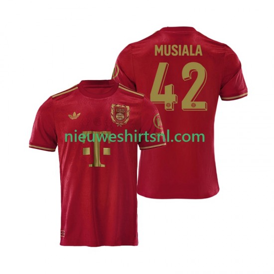 FC Bayern München Heren Shirt met Bedrukking Jamal Musiala 42 125th Anniversary Red Thuis 2024-2025 Korte Mouw