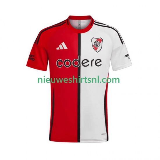 CA River Plate Heren Shirt met Bedrukking Thuis 2025-2026 Korte Mouw
