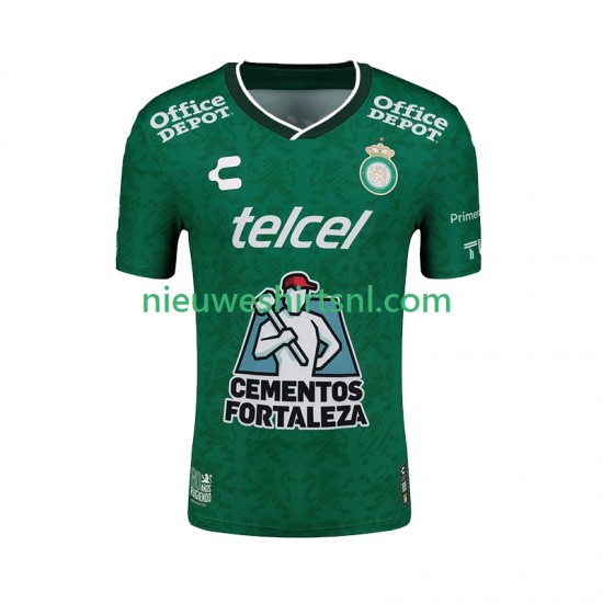 Heren Shirt met Bedrukking Club Leon Thuis 2024-2025 Korte Mouw